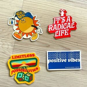 Positive Vibes Limitless Possibilities Dutch Bros Stickers